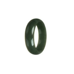 Genuine Grade A Green Burma Jade Bangle Bracelet - Child Half Moon