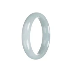 Authentic Grade A Light Green Traditional Jade Bangle - 56mm Half Moon -Jayde Jewelry Outlet 92010551 10