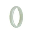 Real Grade A White Burmese Jade Bangle - 56mm Half Moon 2 Real Grade A White Burmese Jade Bangle - 56mm Half Moon -Jayde Jewelry Outlet 92010659 4 c80c67e4 4211 4f29 84f6 d0e8df85417d