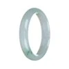 Real Grade A Pale Green Pattern Traditional Jade Bracelet - 56mm Half Moon -Jayde Jewelry Outlet 92011204 4