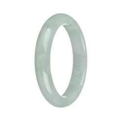 Certified Grade A Green Burmese Jade Bangle Bracelet - 59mm Half Moon -Jayde Jewelry Outlet 92011441 3
