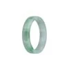 Genuine Grade A Green Pattern Jade Bracelet - 50mm Flat