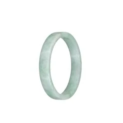 Certified Untreated Pale Green With Green Pattern Traditional Jade Bangle - 52mm Flat 7 Certified Untreated Pale Green With Green Pattern Traditional Jade Bangle - 52mm Flat -Jayde Jewelry Outlet 92011883