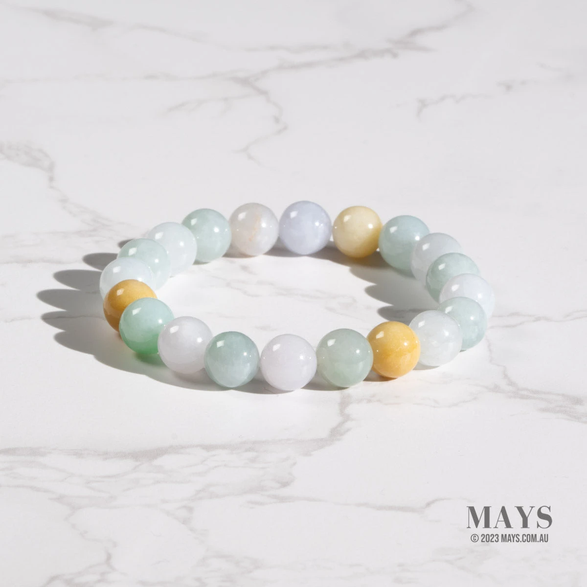 Jadeite Trilogy Bracelet With Natural Burmese Jade 5 Jadeite Trilogy Bracelet With Natural Burmese Jade - Image 3