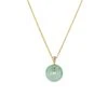 Dainty Natural Jade Pendant- Kandy Donut