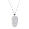 Icy Grade A Jade Leaf Pendant