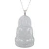 Translucent White Guanyin Jade Pendant -Jayde Jewelry Outlet 92090147