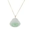 Gold Laughing Buddha Jade Pendant - 18K Yellow Gold 1 Gold Laughing Buddha Jade Pendant - 18K Yellow Gold -Jayde Jewelry Outlet 92090354