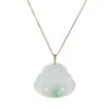 Real Fat Buddha Jadeite Jade Pendant - 18K White Gold -Jayde Jewelry Outlet 92090397