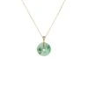 Untreated Green Pattern Jadeite Necklace - Kandy Donut 2 Untreated Green Pattern Jadeite Necklace - Kandy Donut -Jayde Jewelry Outlet 92090415