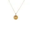 18K Yellow Jade Necklace - Kandy Disc -Jayde Jewelry Outlet 92090433