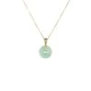 Natural Light Green Jade Necklace - Kandy Disc 1 Natural Light Green Jade Necklace - Kandy Disc -Jayde Jewelry Outlet 92090446
