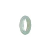 Authentic White With Pale Green Jadeite Jade Ring- Size T 1/2 1 Authentic White With Pale Green Jadeite Jade Ring- Size T 1/2 -Jayde Jewelry Outlet 92530087 4