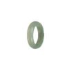 Authentic Greyish Green Burmese Jade Band - Size S