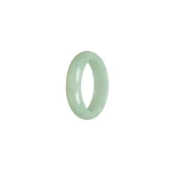 Authentic Light Green Burmese Jade Band - Size S 1/2 -Jayde Jewelry Outlet 92530105