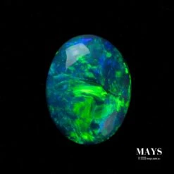 1.11ct Bright Green And Blue Solid Opal From Australia