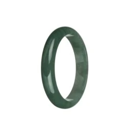 Certified Grade A Green Jadeite Bracelet - 61mm Half Moon -Jayde Jewelry Outlet 99010275