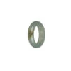 Authentic Grey With Brown Patch Jadeite Jade Band - US 8.25