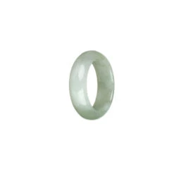 Certified Pale Green With White Jadeite Jade Band - US 9.5 -Jayde Jewelry Outlet 99510124 3