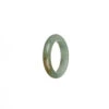 Certified Green And White With Brown Patch Burmese Jade Band - US 9.75 -Jayde Jewelry Outlet 99510135