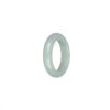 Authentic Greyish White Burmese Jade Band - US 9.5 -Jayde Jewelry Outlet 99510143 3