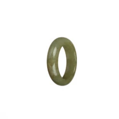 Certified Olive Green With Brown Patch Burmese Jade Ring- US 9.75 7 Certified Olive Green With Brown Patch Burmese Jade Ring- US 9.75 -Jayde Jewelry Outlet 99510149