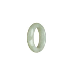 Authentic Light Grey Jade Ring - US 9.5 -Jayde Jewelry Outlet 99510262