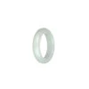 Genuine White Jadeite Jade Ring - US 9.75