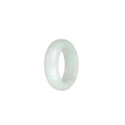 Certified White Burma Jade Ring - US 9.25 -Jayde Jewelry Outlet 99510279 4