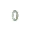 Authentic Icy Light Grey And White Burmese Jade Ring - US 8 -Jayde Jewelry Outlet 99510307 3