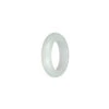 Real White Burmese Jade Band - US 9.5 1 Real White Burmese Jade Band - US 9.5 -Jayde Jewelry Outlet 99510365 3