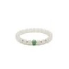 Aura Snow Jade Bracelet With Burmese Green Jade