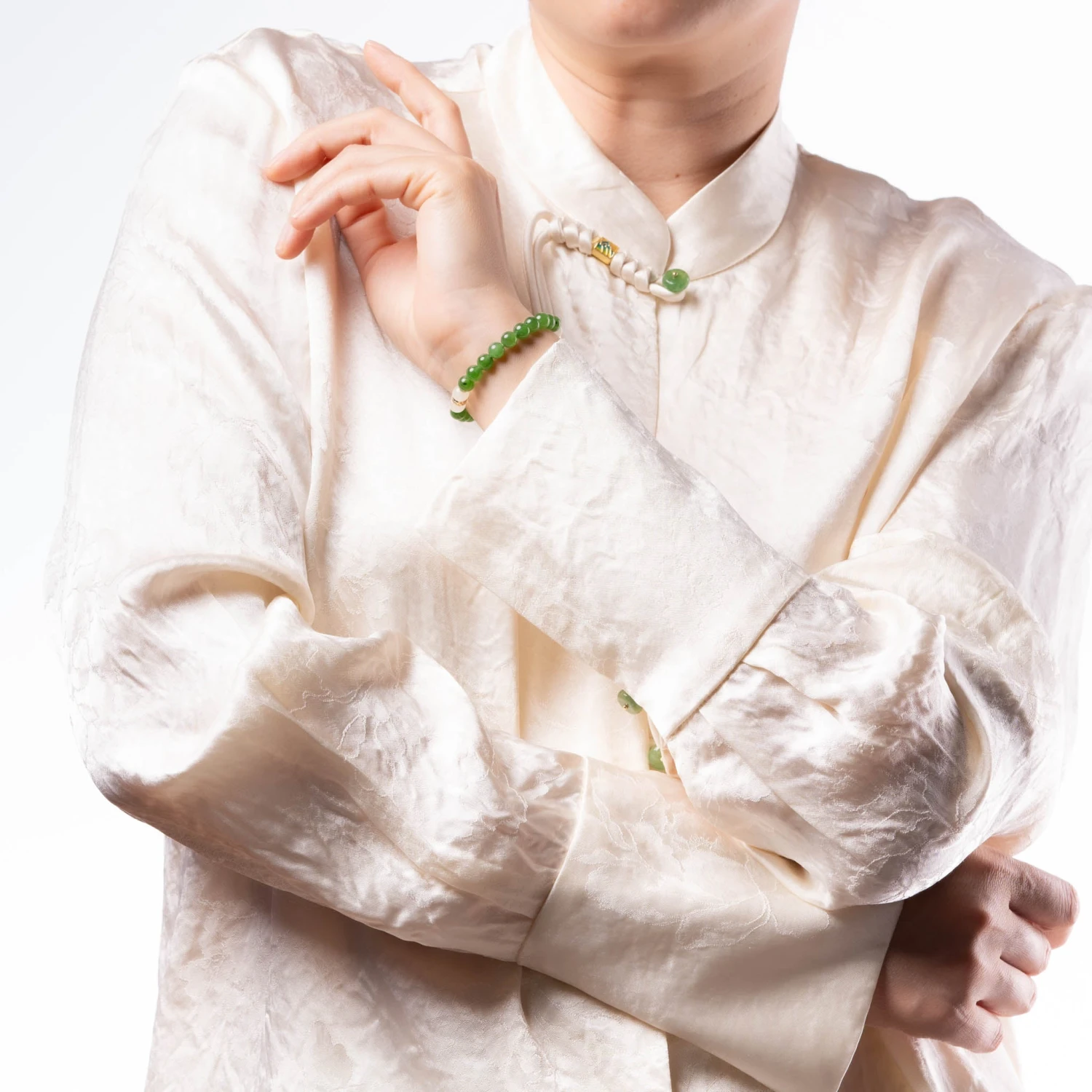 Awaken Soul Green Jade Bracelet 6 Awaken Soul Green Jade Bracelet - Image 4