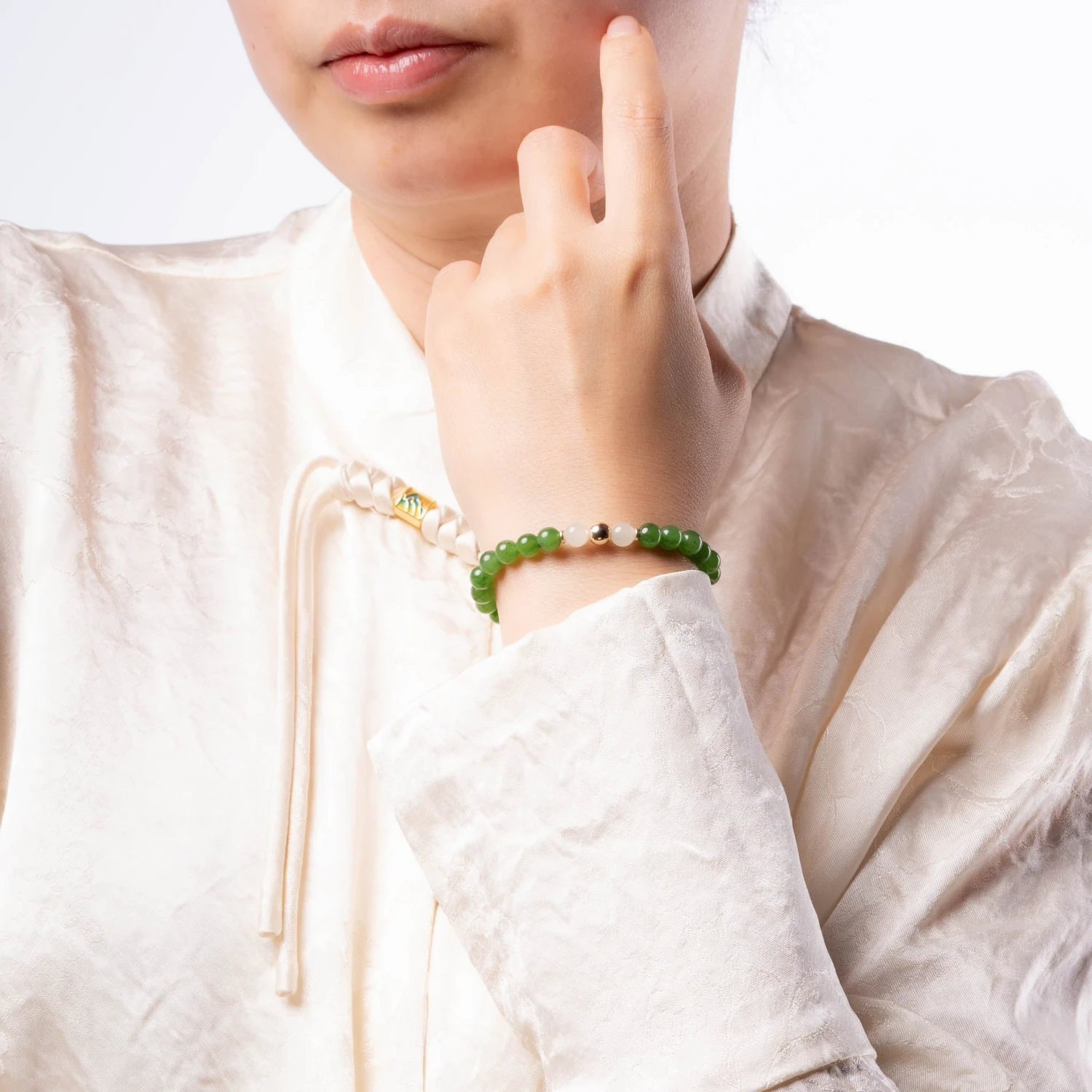 Awaken Soul Green Jade Bracelet 7 Awaken Soul Green Jade Bracelet - Image 5