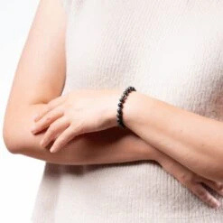 Guardian Spirit Bracelet With Black And Grey Burmese Jade -Jayde Jewelry Outlet Guardian Spirit Jade Bracelet 92070130