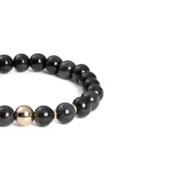 Guardian Spirit Bracelet With Black And Grey Burmese Jade -Jayde Jewelry Outlet Guardian Spirit Jade Bracelet 92070130 4