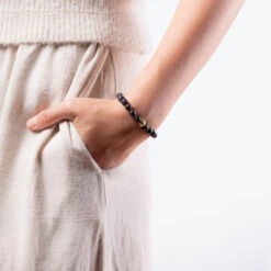 Guardian Spirit Bracelet With Black And Grey Burmese Jade -Jayde Jewelry Outlet Guardian Spirit Jade Bracelet 92070130 8