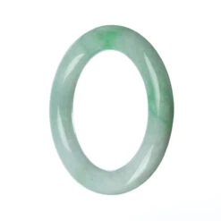 Genuine Type A Green Jadeite Jade Bangle Bracelet - 58mm Round 8 Genuine Type A Green Jadeite Jade Bangle Bracelet - 58mm Round -Jayde Jewelry Outlet N92010145 4
