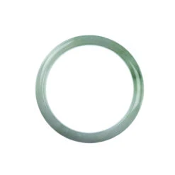 Authentic Natural Pale Green Traditional Jade Bangle - 57mm Half Moon -Jayde Jewelry Outlet N92010244 2 2