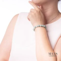 Pure Harmony Jadeite Bracelet -Jayde Jewelry Outlet green white jade bead bracelet